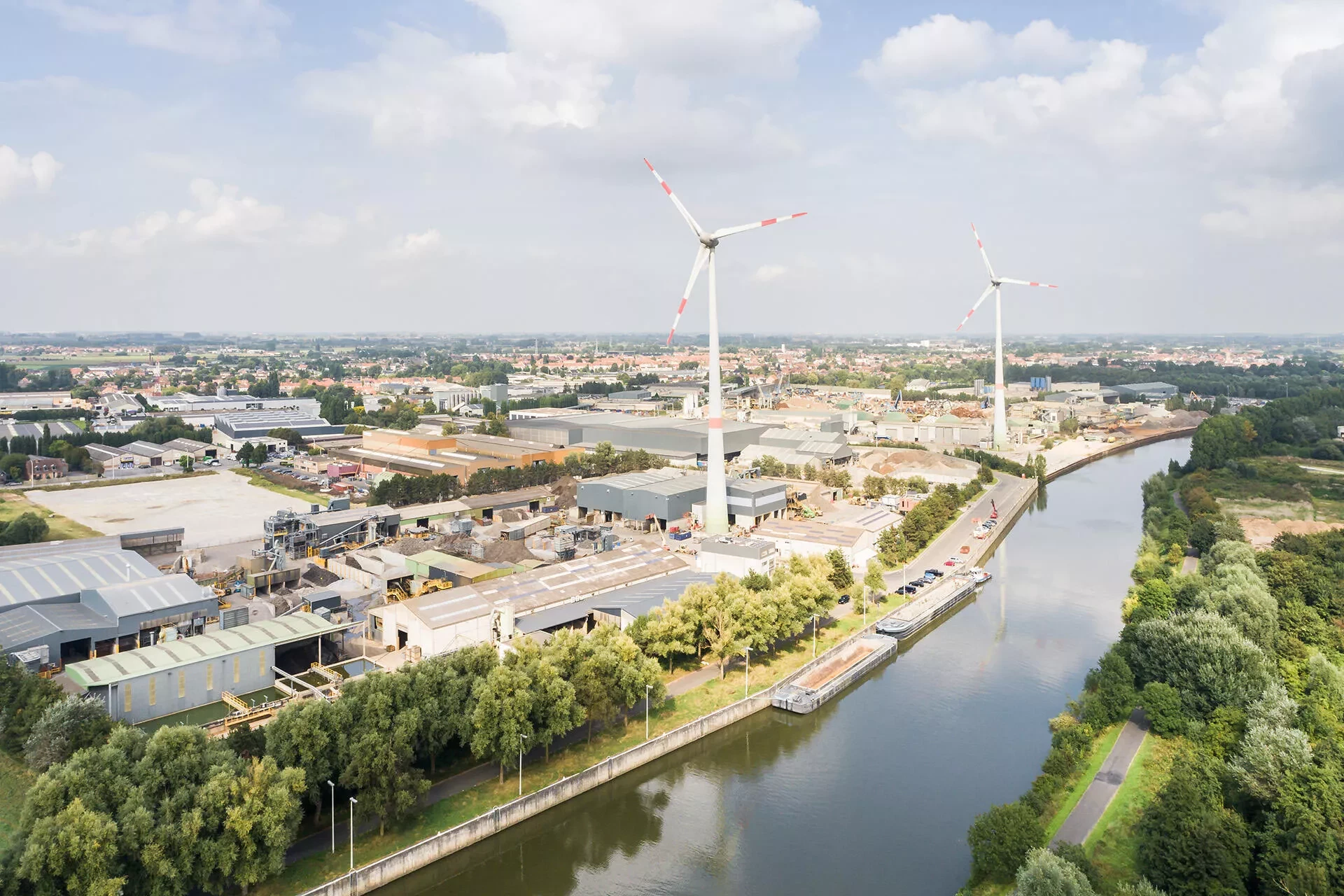 Vue aérienne site Galloo Menin